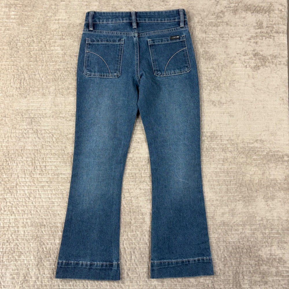 Joe's Jeans Molly 1509 Girls Blue Flare Leg Patch Pocket Denim Jeans Size 10 - Picture 2 of 11